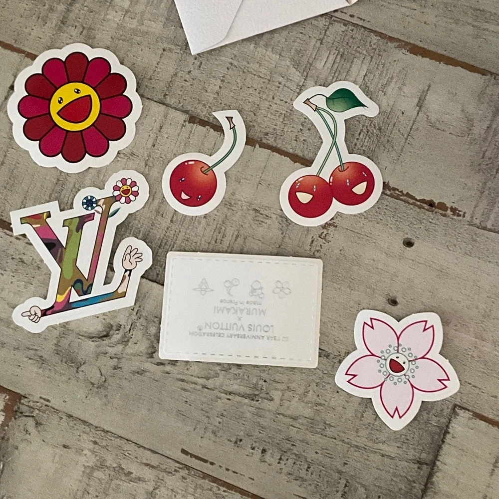 New! Louis Vuitton x Murakami 🍒collection Silk hair scrunchies!! 2025🍒